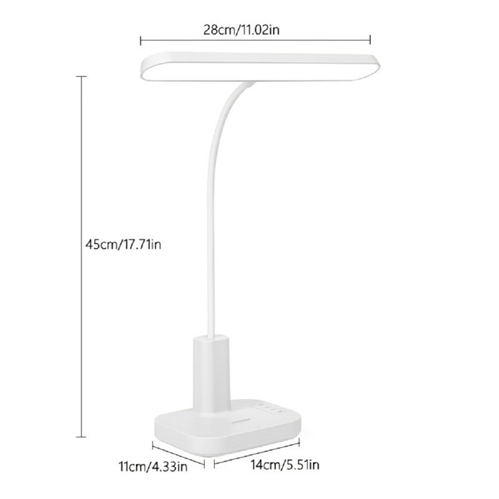 Ebern Designs Mezius Adjustable USB Desk Lamp Wayfair